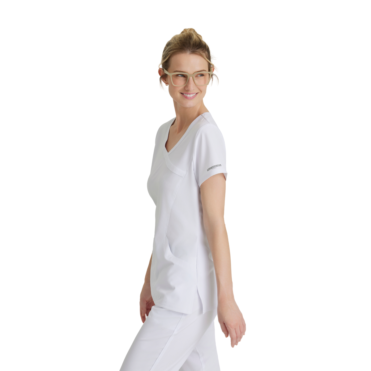 Reliance Top - Haut médical avec col croisé - Femme - Skechers SKECHERS