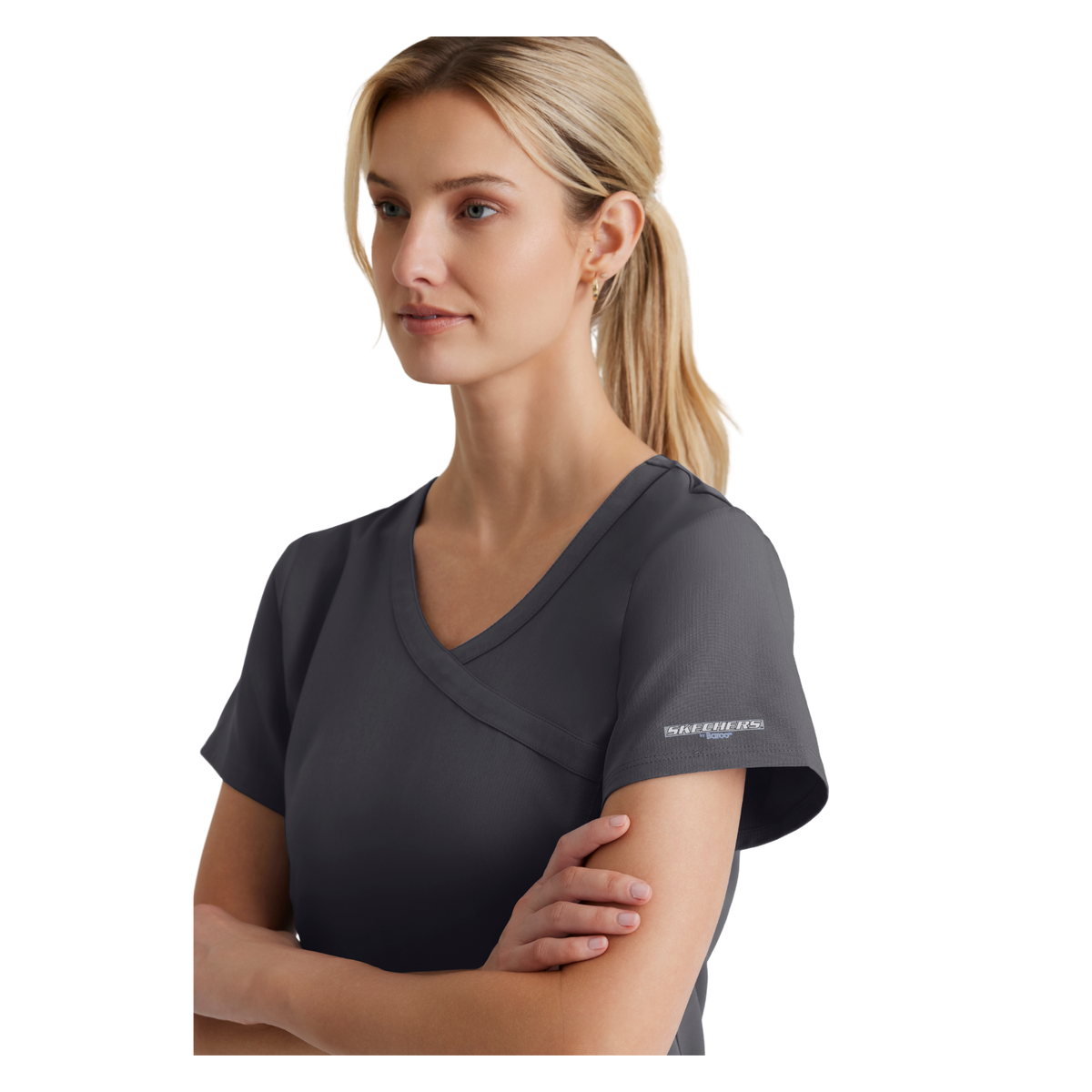 Reliance Top - Haut médical avec col croisé - Femme - Skechers SKECHERS