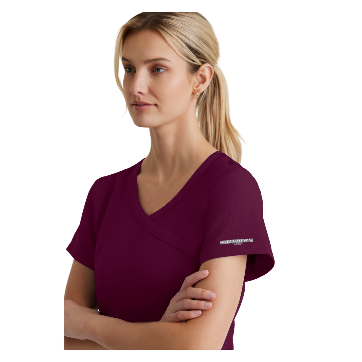 Reliance Top - Haut médical avec col croisé - Femme - Skechers SKECHERS