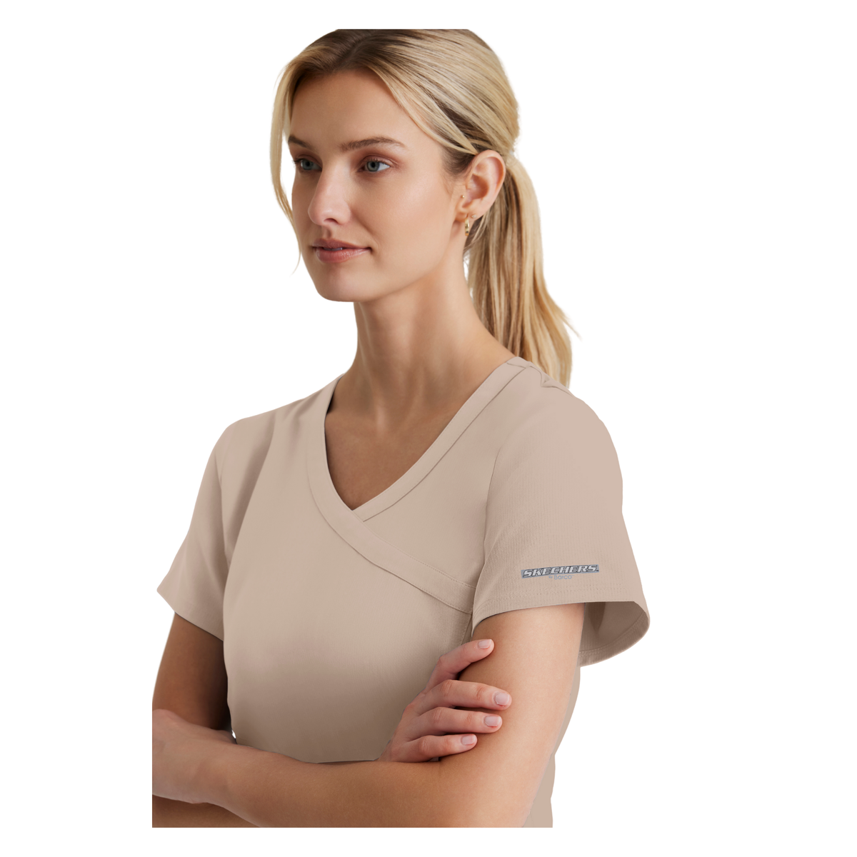 Reliance Top - Haut médical avec col croisé - Femme - Skechers SKECHERS