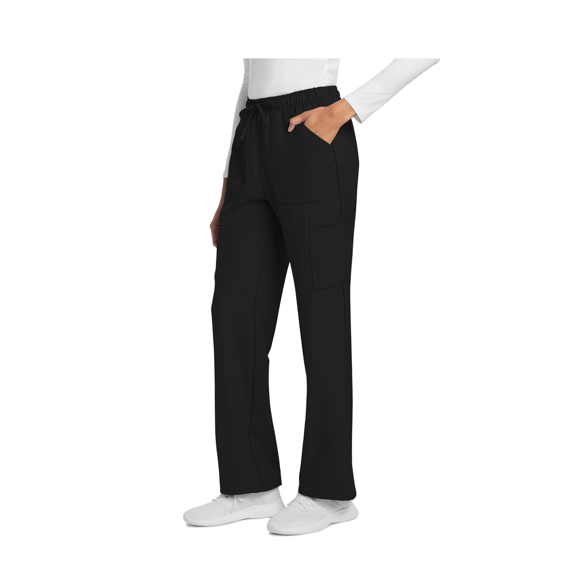 Saint-Malo - Pantalon jambes droites à cordon de serrage - Femme - Cherokee Cherokee Authentic Workwear 