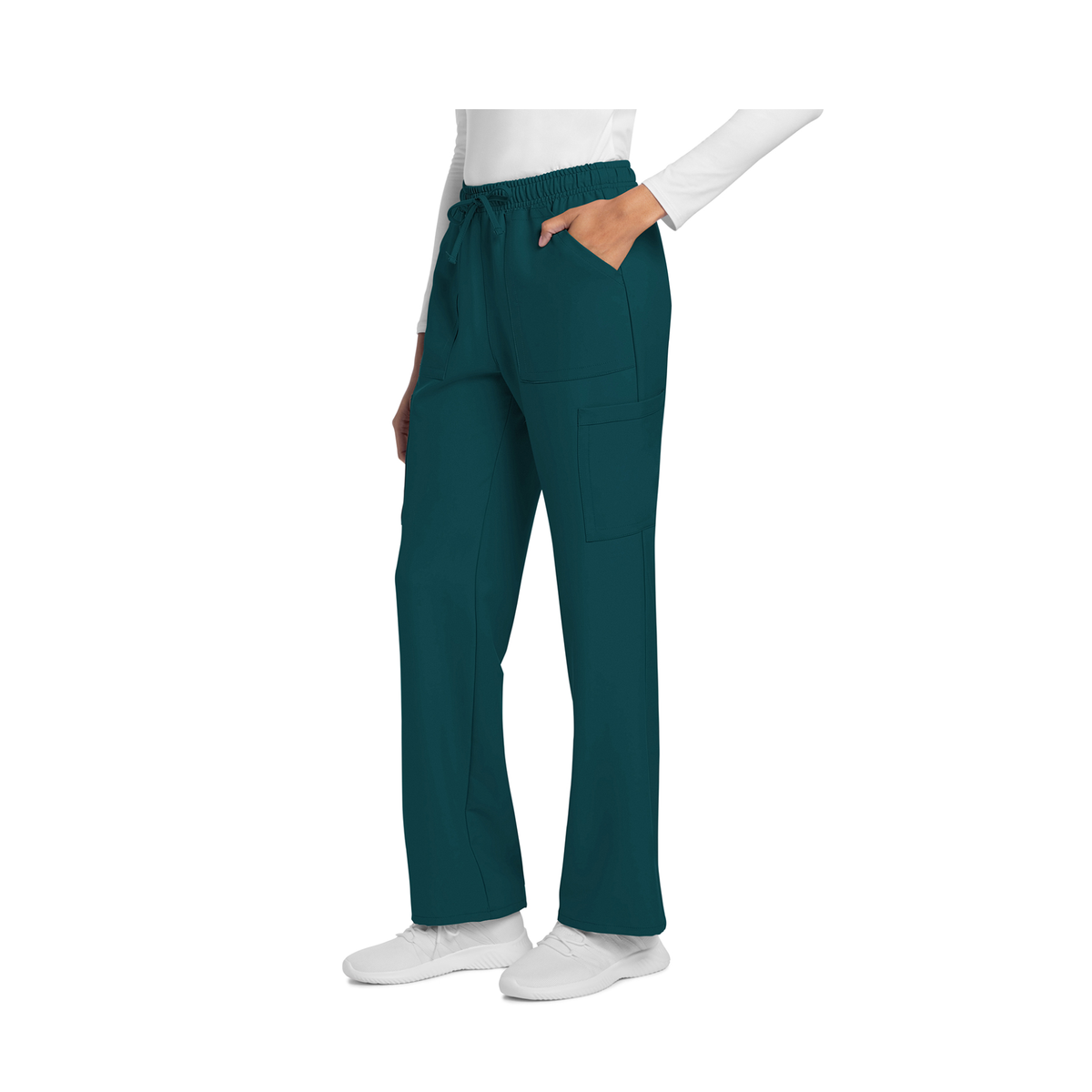 Saint-Malo - Pantalon jambes droites à cordon de serrage - Femme - Cherokee Cherokee Authentic Workwear 