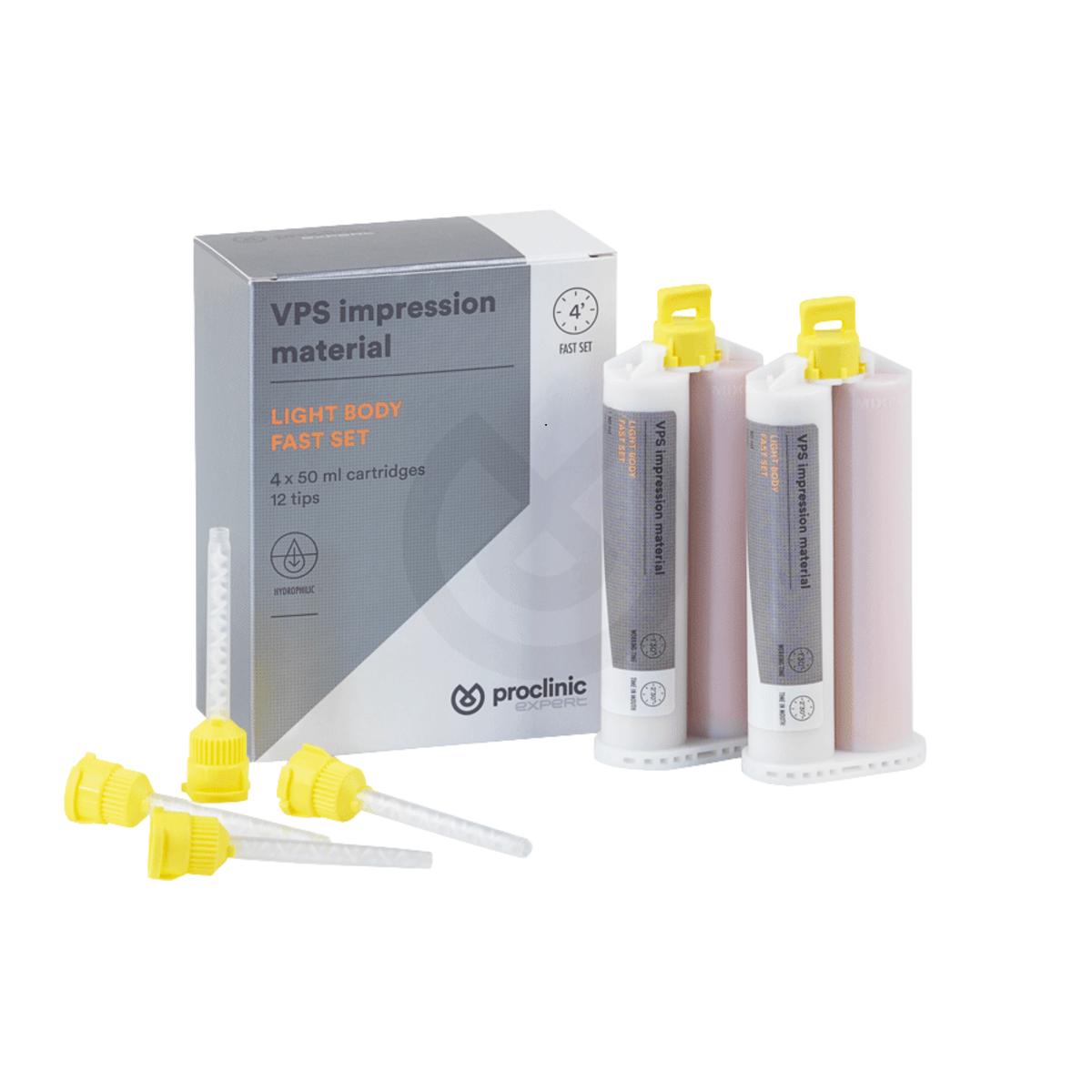Silicones d'addition fluides - 2 cartouches - Plusieurs viscosités - Proclinic - My Médical