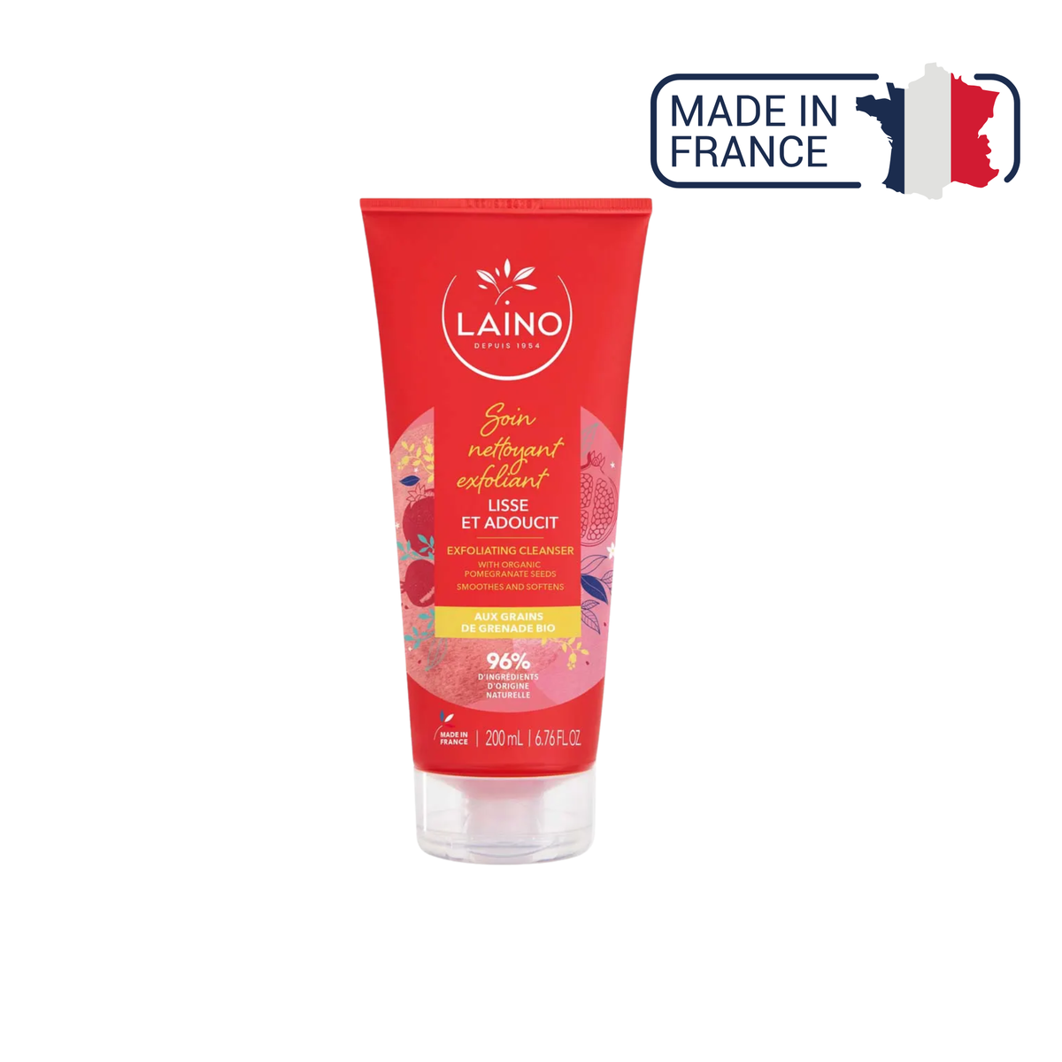 Soin Exfoliant - Grain de Grenade Bio - 200ml - Laino - My Médical