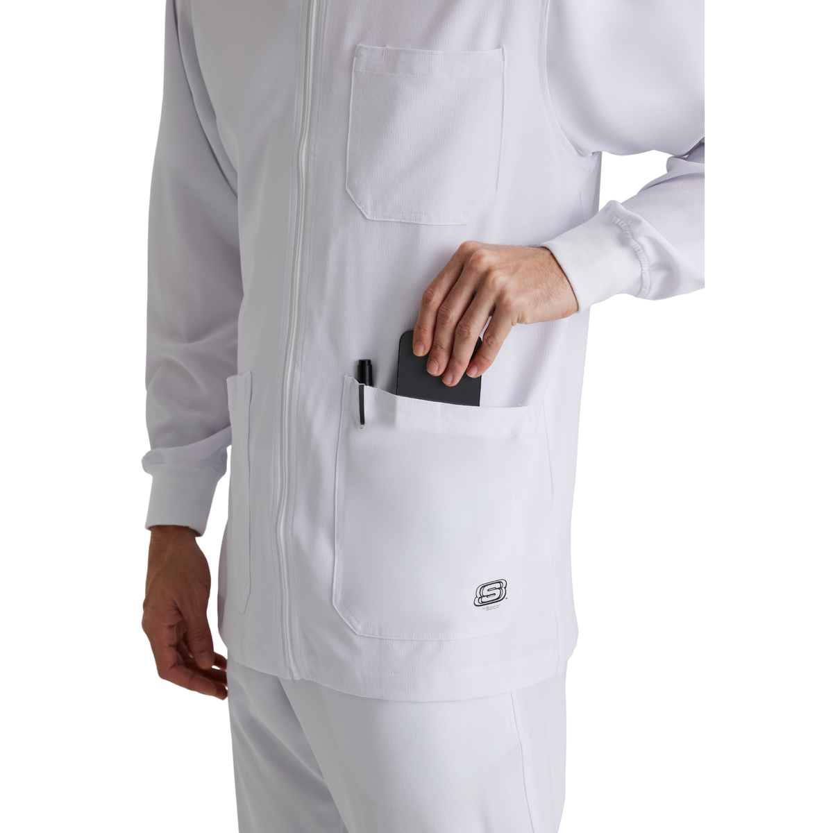 Structure Warm-Up - Veste médical - Homme - Skechers SKECHERS