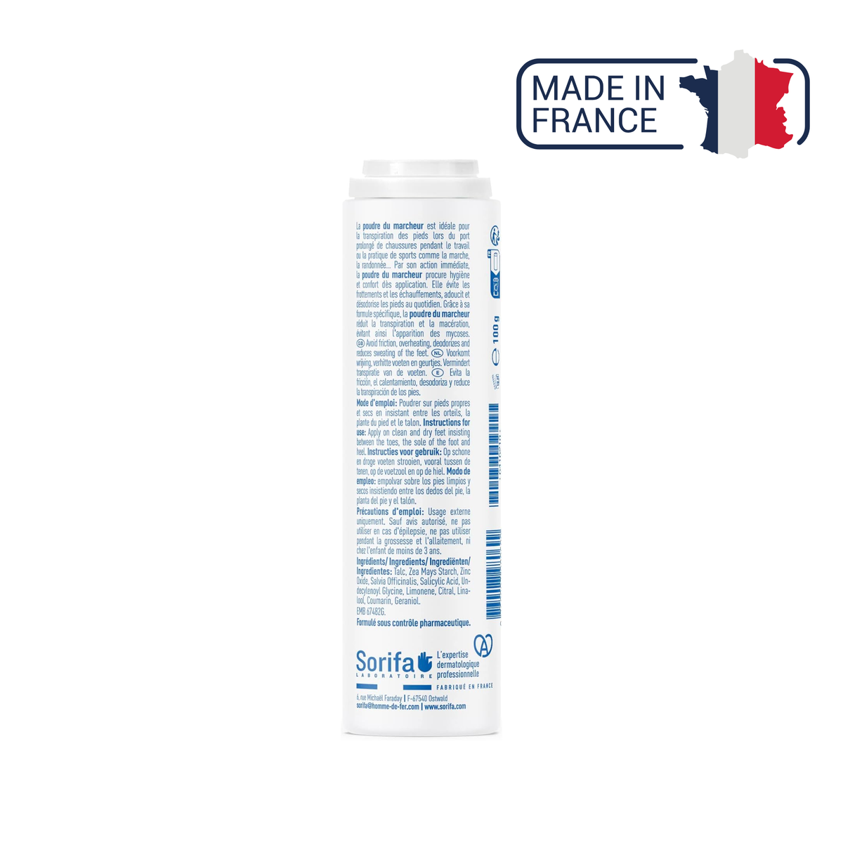 Poudre du marcheur - Transpiration et macération des pieds - 100 g - My Médical