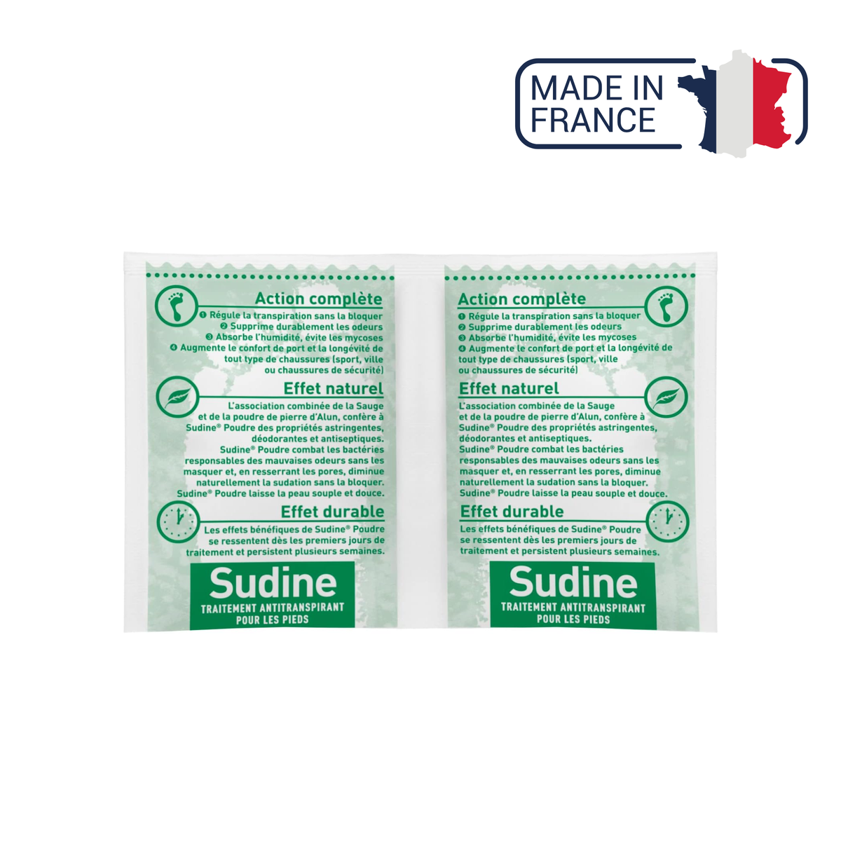 Sudine - Poudre traitement anti-transpirant pour les pieds - My Médical