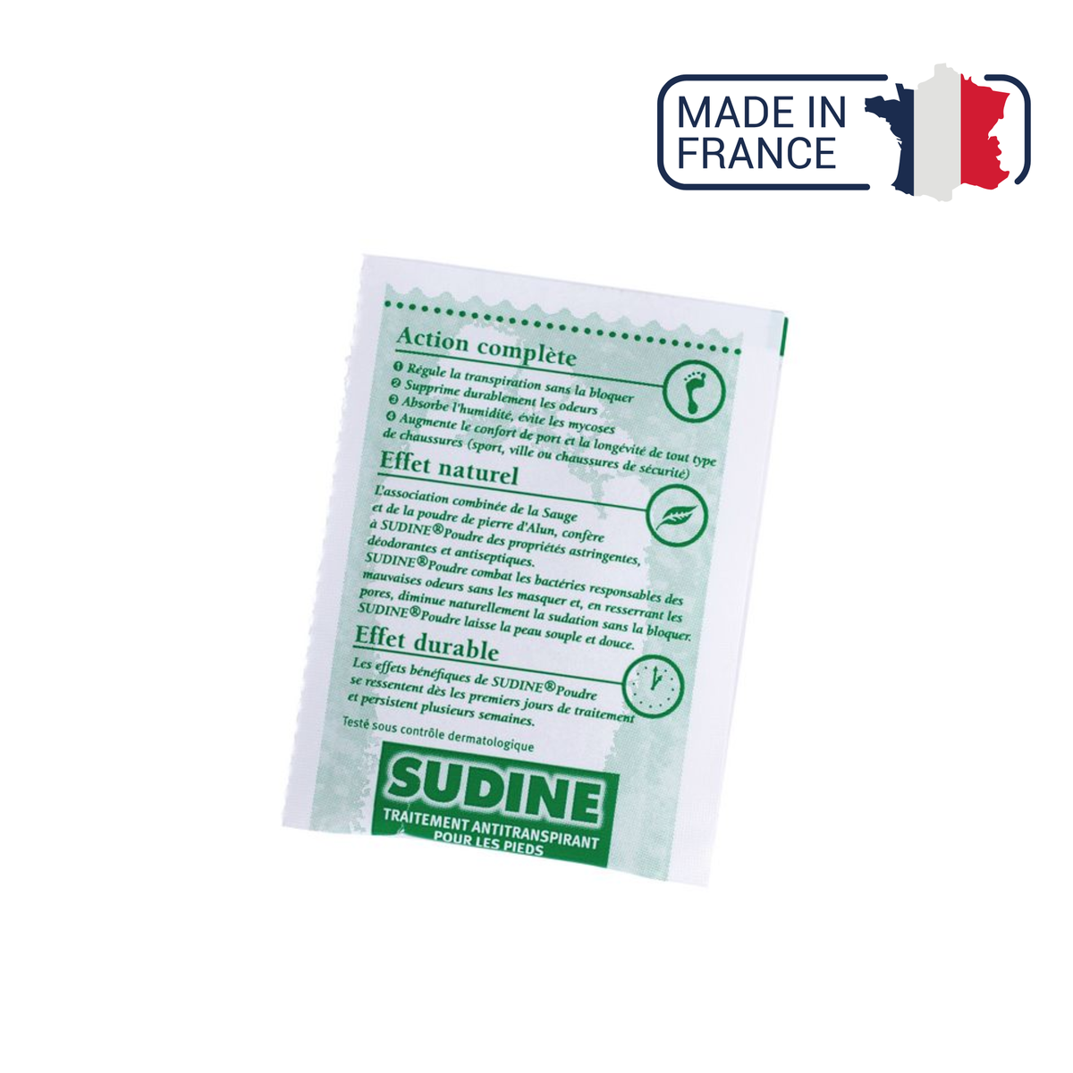 Sudine - Poudre traitement anti-transpirant pour les pieds - My Médical