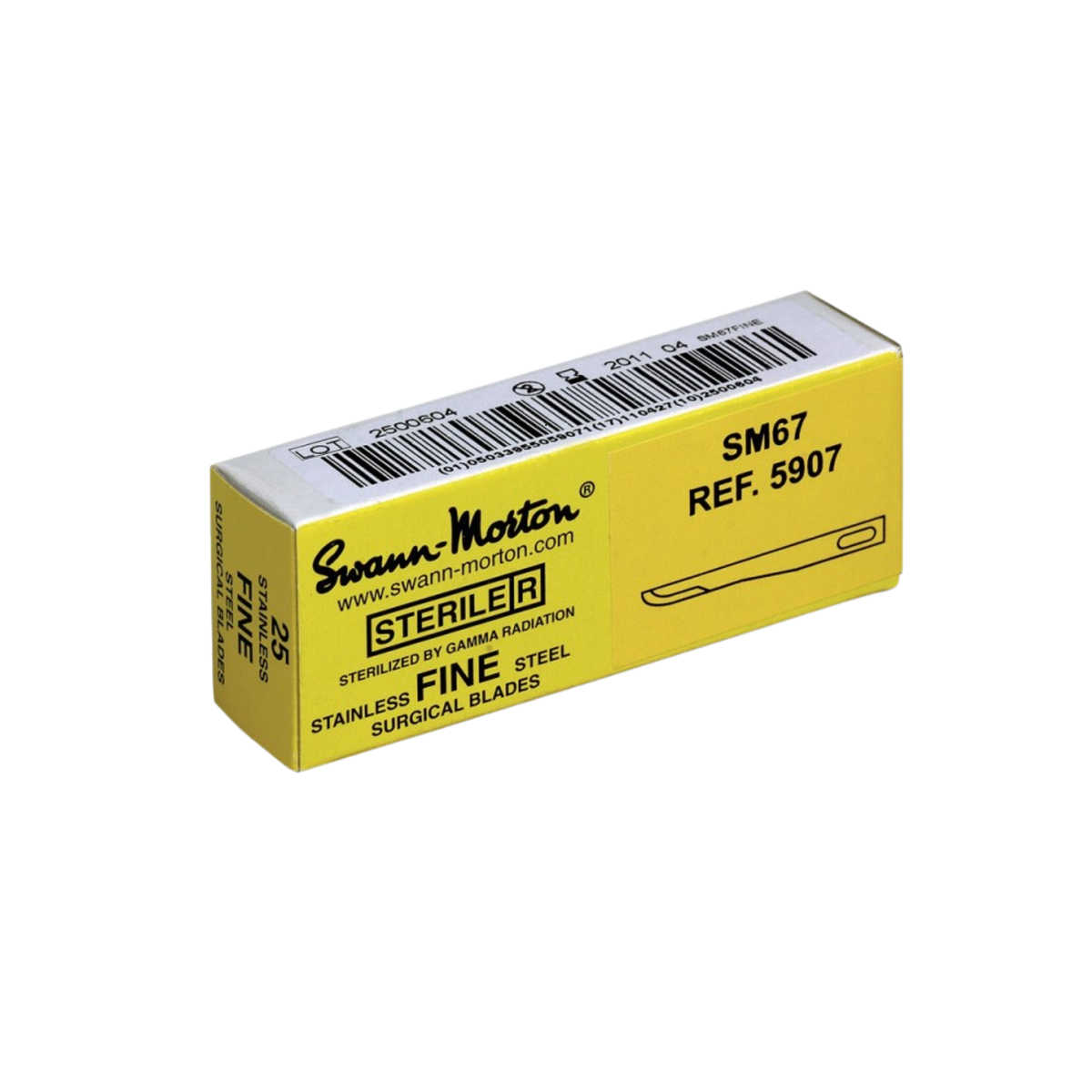 Lames chirurgicales Fines - stériles - Boîte de 25  - Plusieurs formats - Swann-Morton