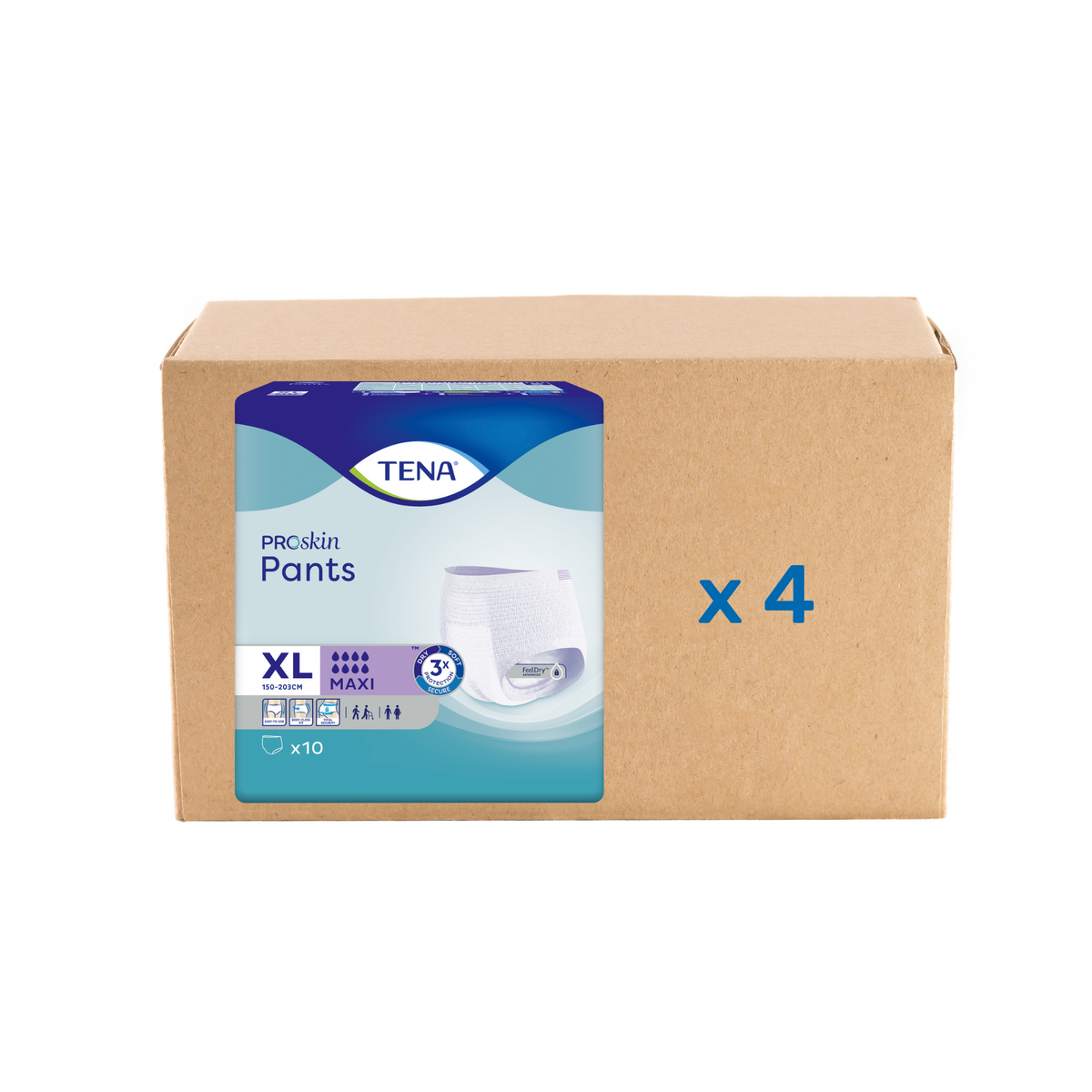 Pack 4x10U Tena Pants Proskin - Maxi -  8 gouttes - 4 tailles - Tena - My Médical