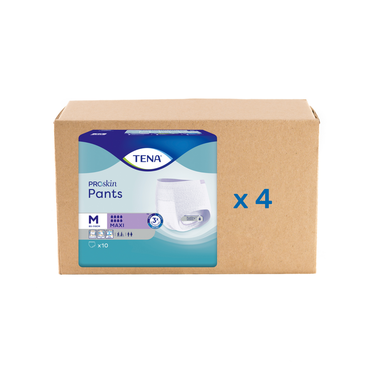 Pack 4x10U Tena Pants Proskin - Maxi -  8 gouttes - 4 tailles - Tena - My Médical