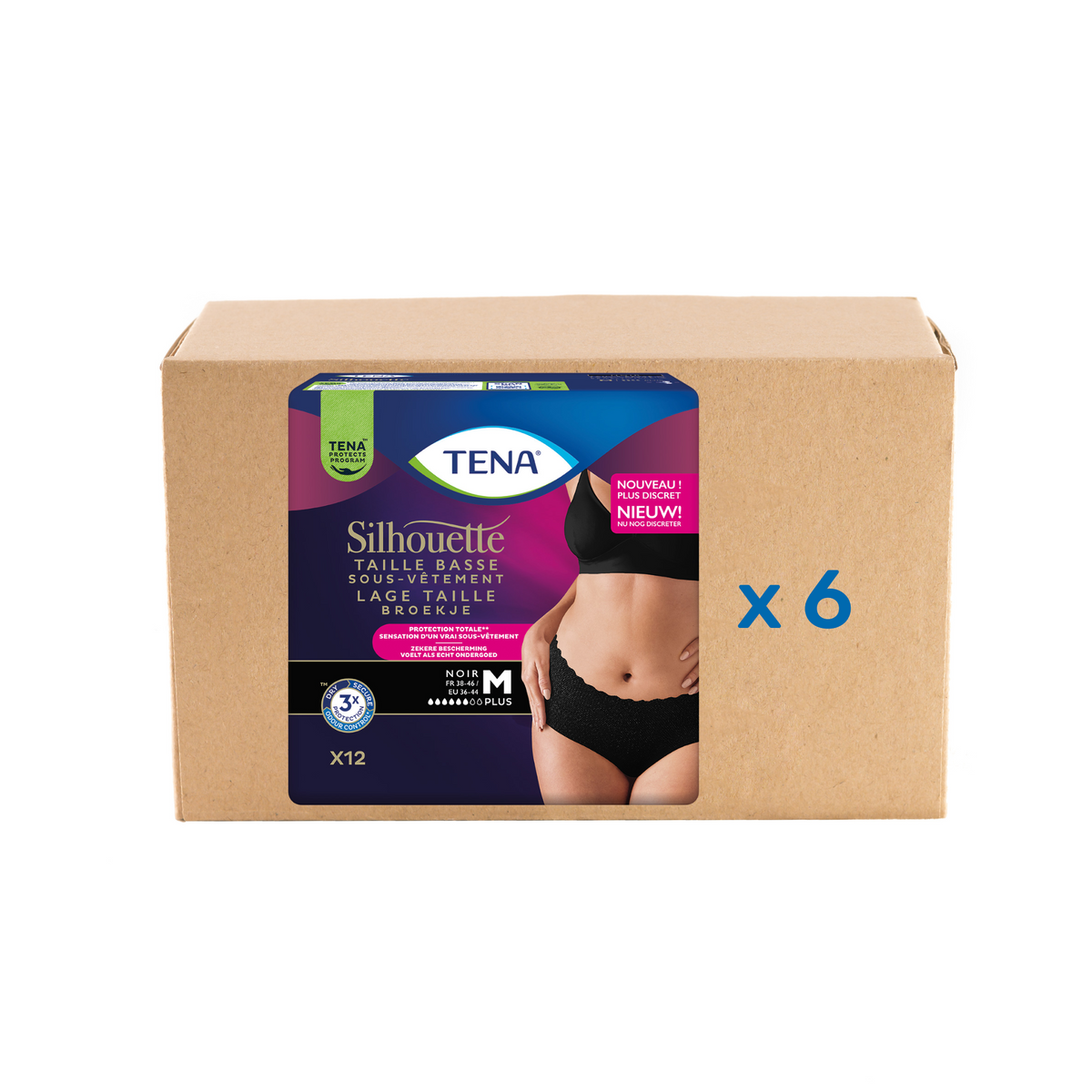 Pack Tena Lady Silhouette Normal - 6 gouttes - 3 modèles - Tena - My Médical
