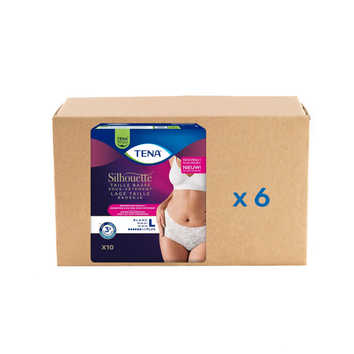 Pack Tena Lady Silhouette Normal - 6 gouttes - 3 modèles - Tena - My Médical
