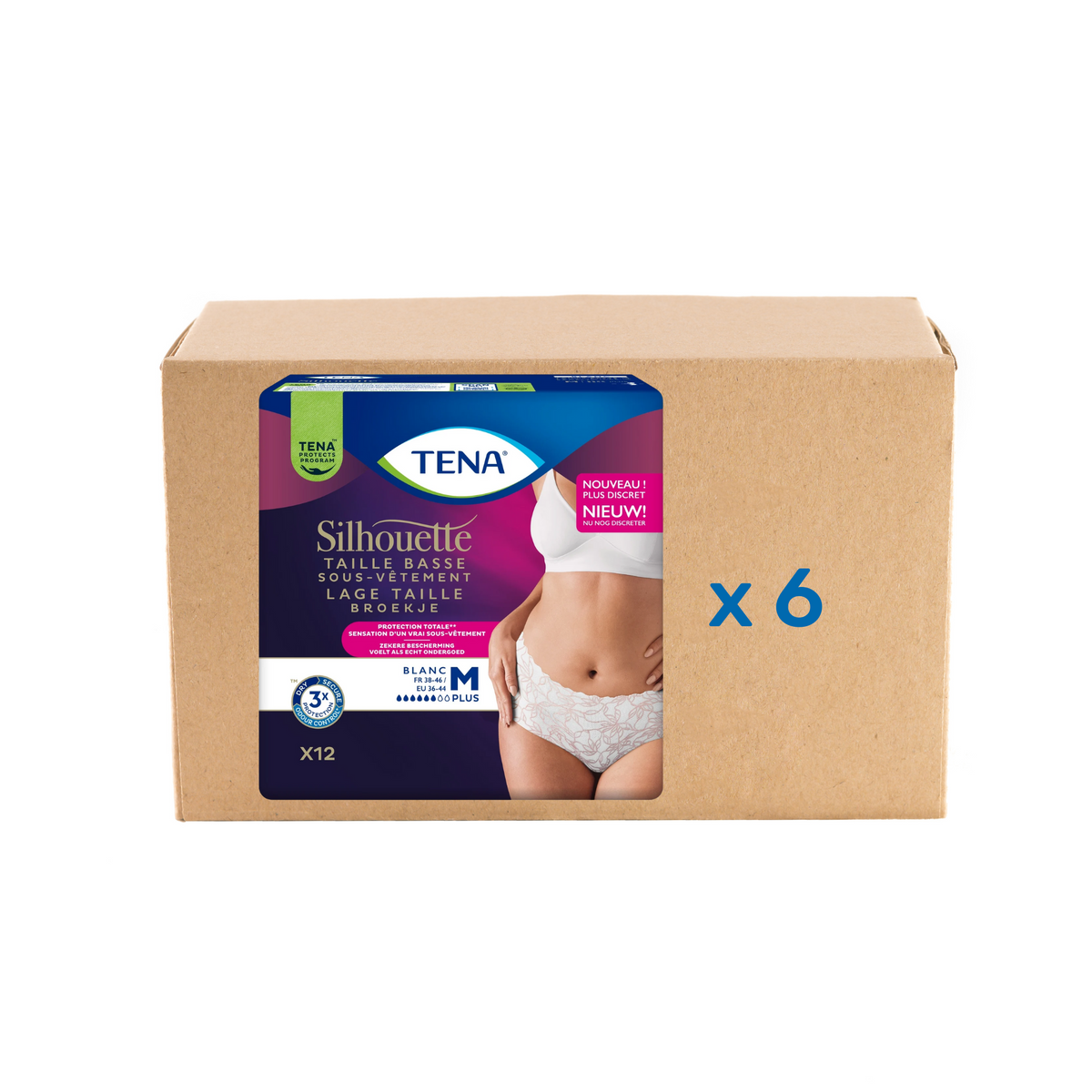 Pack Tena Lady Silhouette Normal - 6 gouttes - 3 modèles - Tena - My Médical