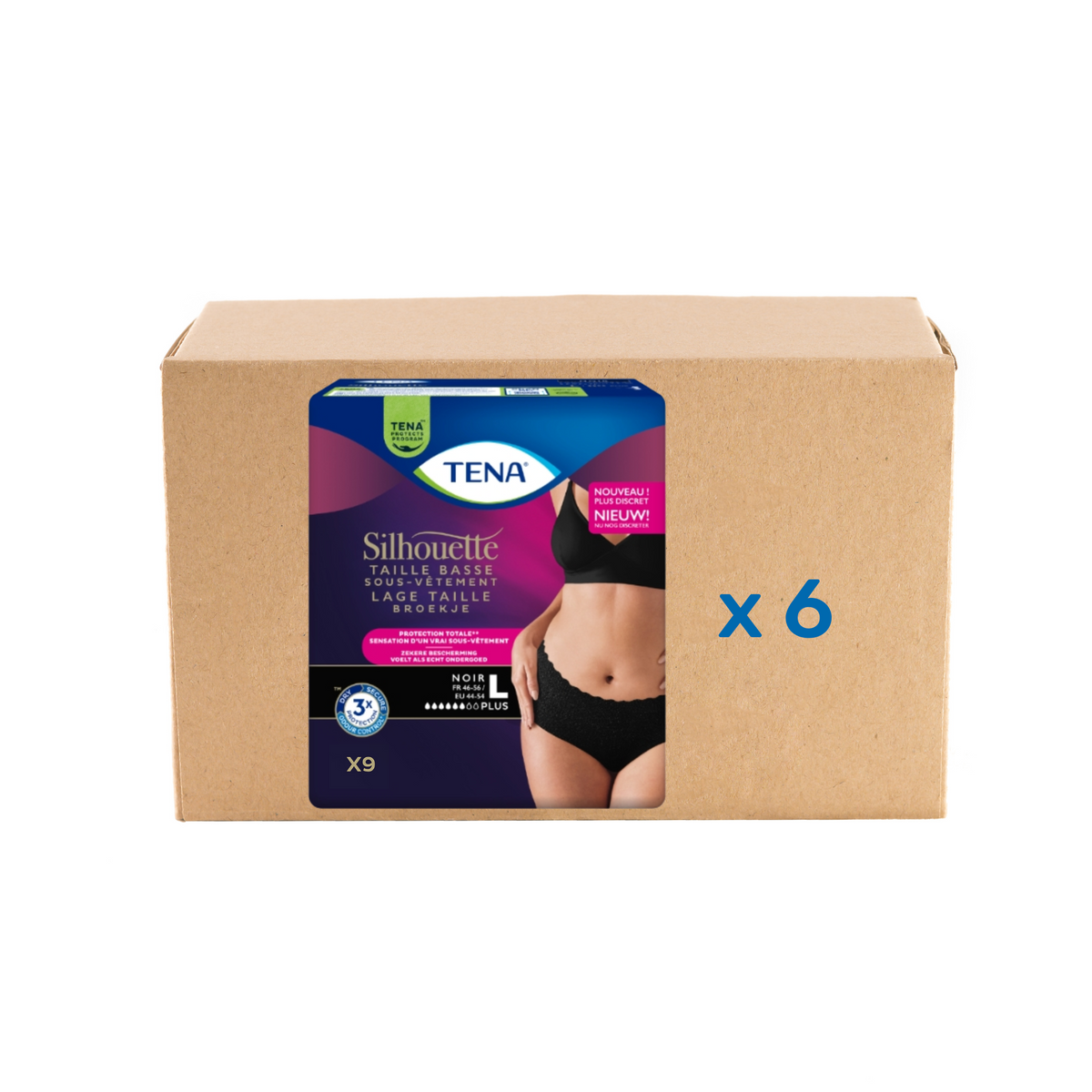 Pack Tena Lady Silhouette Normal - 6 gouttes - 3 modèles - Tena - My Médical