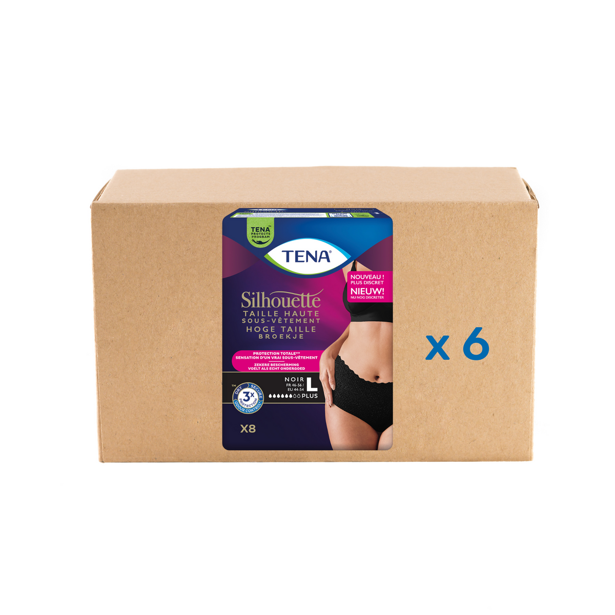 Pack Tena Lady Silhouette Normal - 6 gouttes - 3 modèles - Tena - My Médical