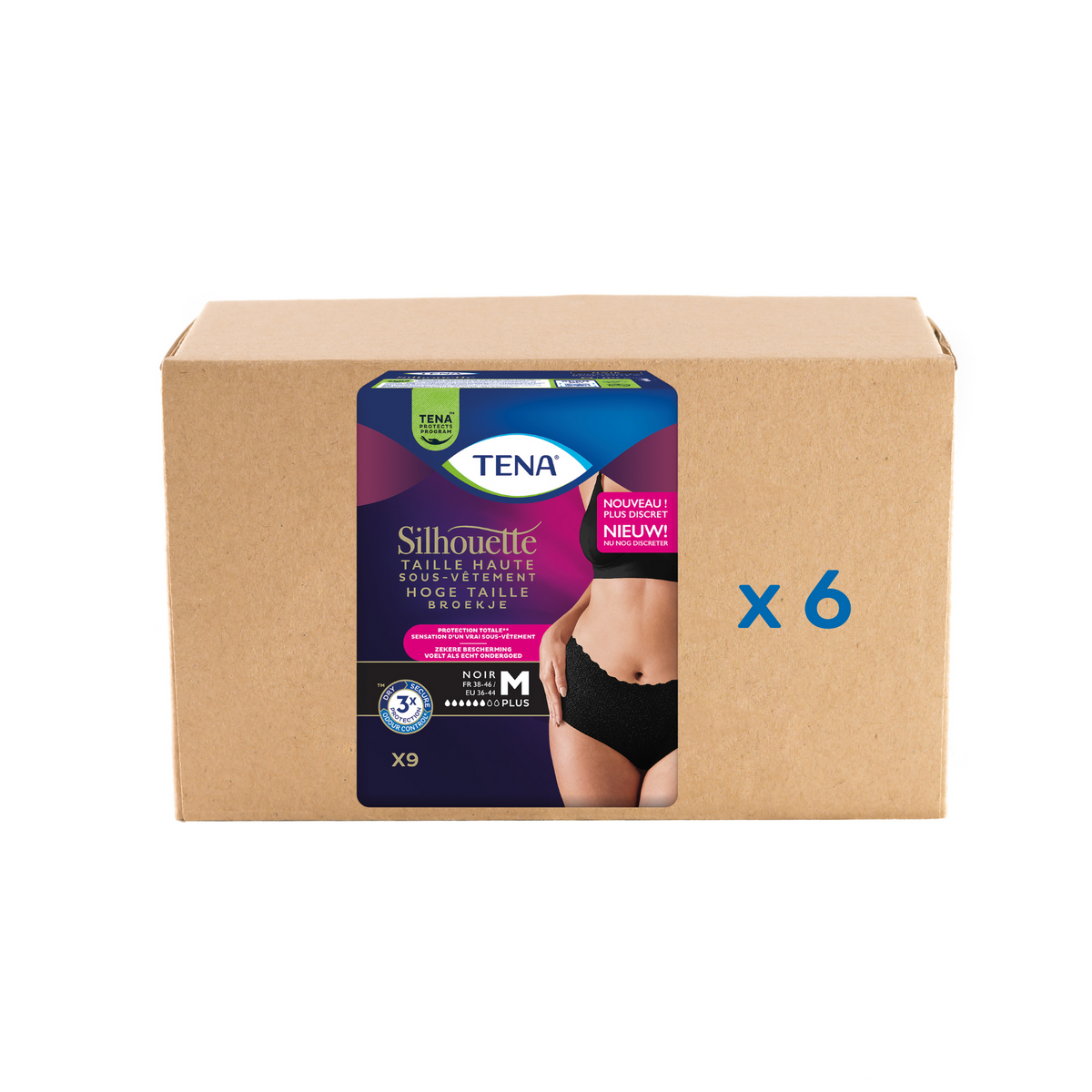 Pack Tena Lady Silhouette Normal - 6 gouttes - 3 modèles - Tena - My Médical