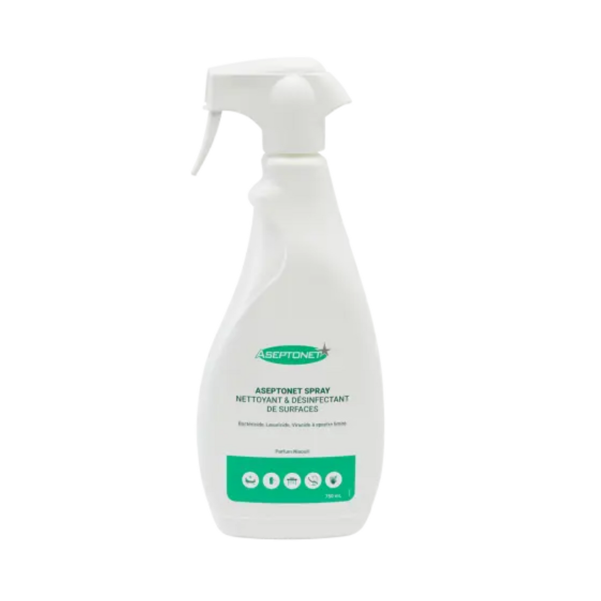 Spray nettoyant désinfectant surfaces et DM 750ml - ASEPTONET - My Médical
