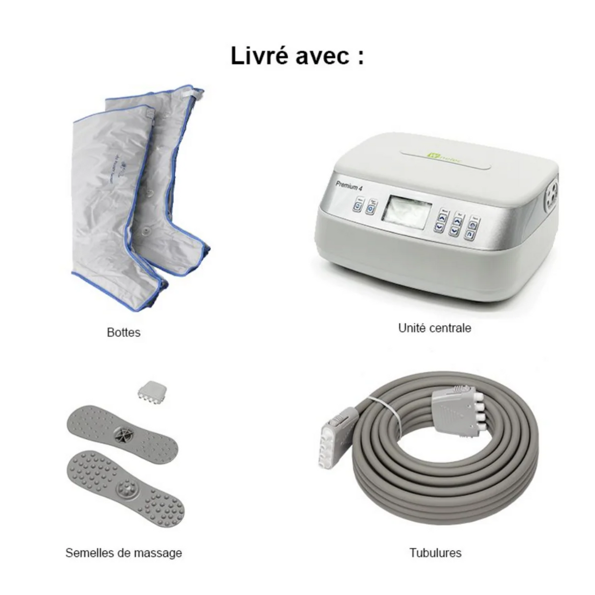 Appareil pressothérapie PREMIUM 4 Winelec® + 2 bottes - My Médical