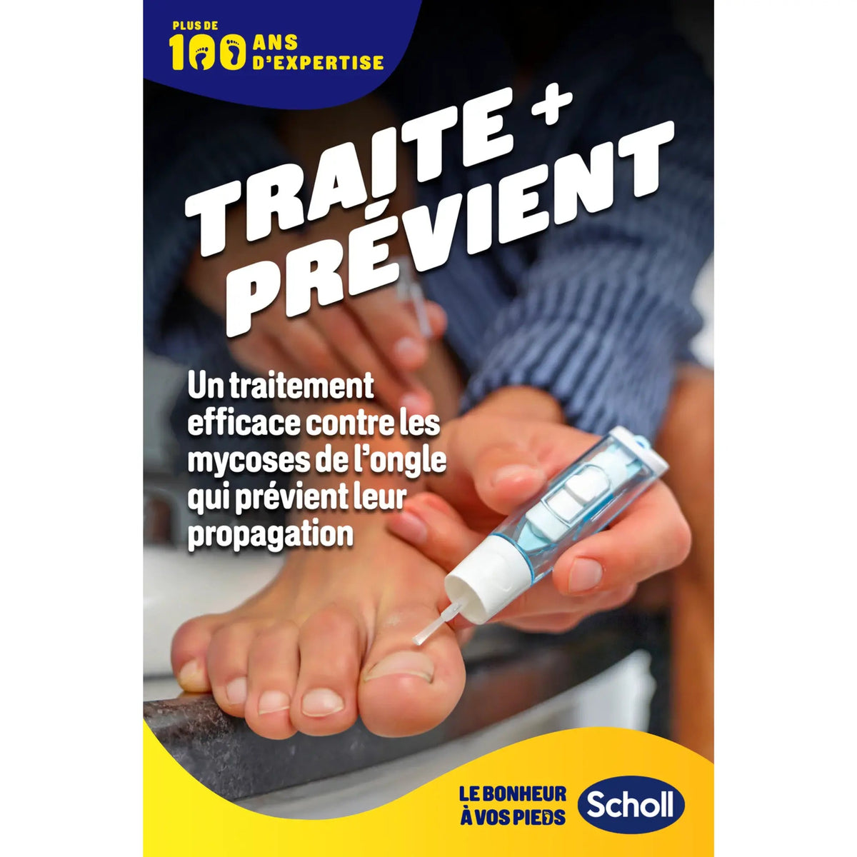 Traitement Mycose de l'Ongle - 2 en 1 - 3,8 ml + 5 limes - Scholl Scholl 
