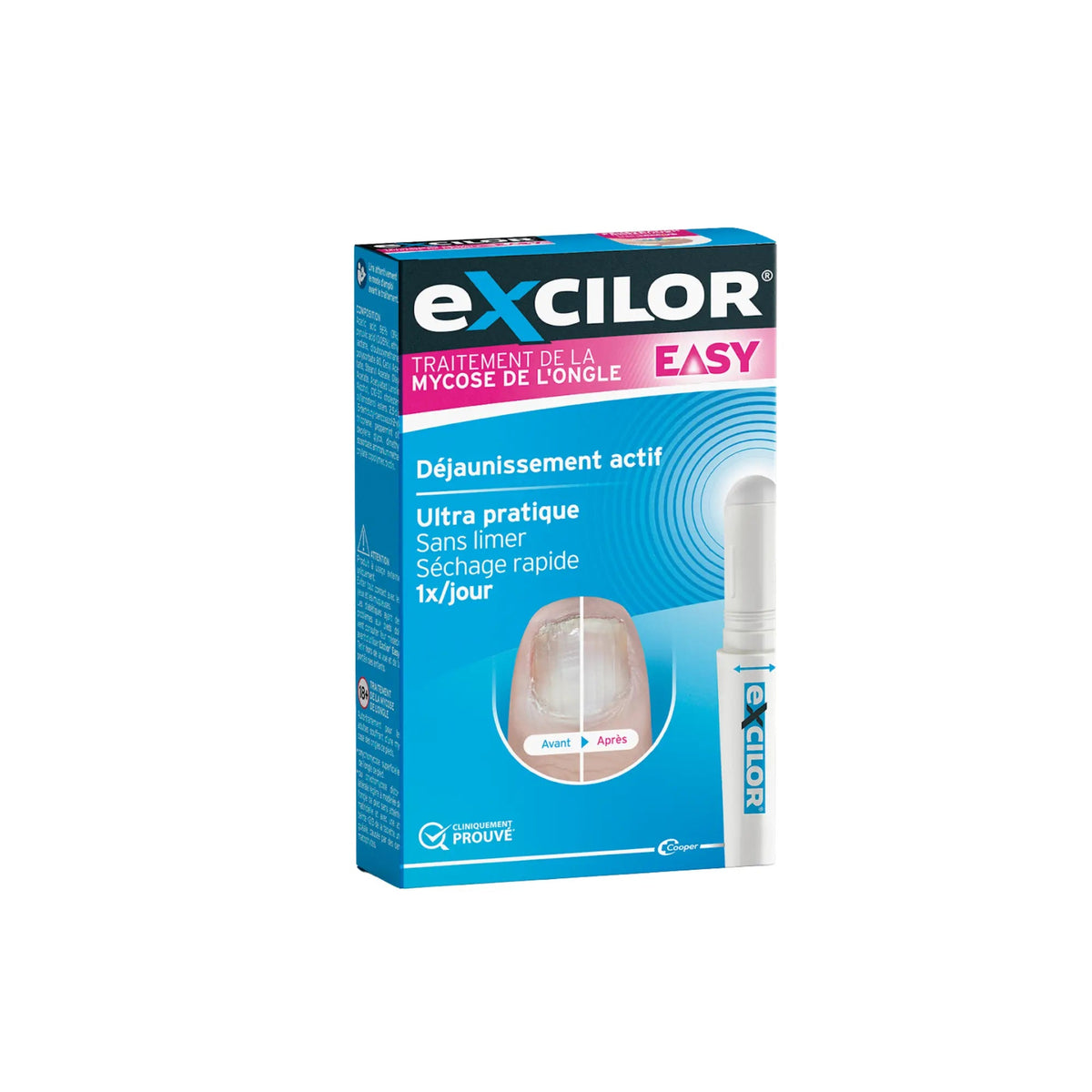 Traitement de la mycose de l'ongle - Stylo de 4ml - Excilor Easy Excilor 