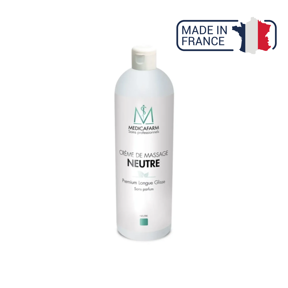 Crème de Massage Neutre PREMIUM Longue Glisse - 1 L - Medicafarm - My Médical