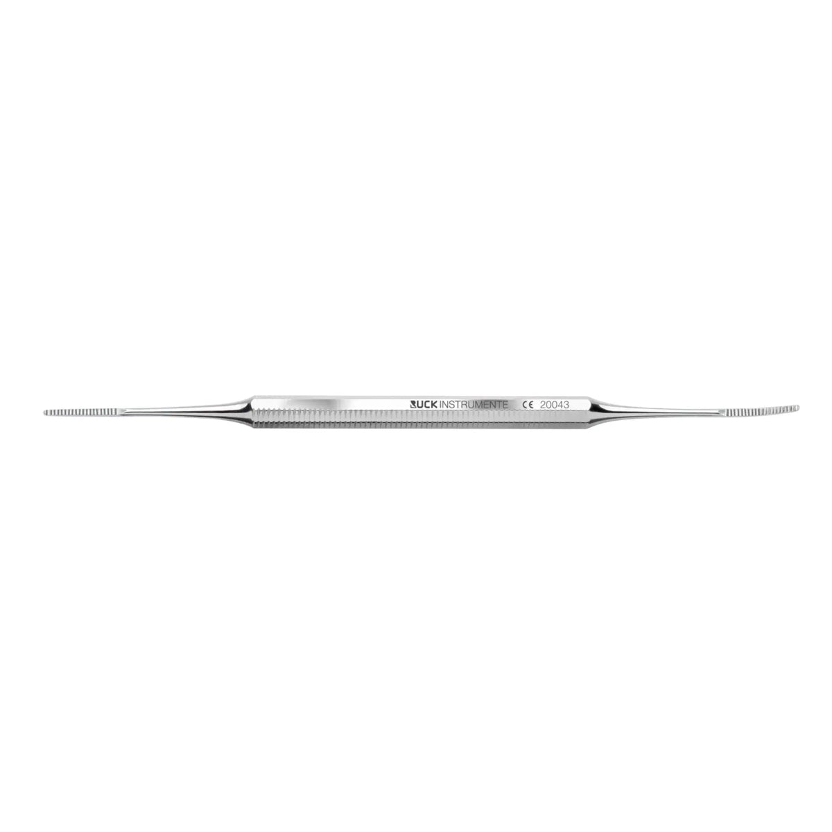 Curette double étroit, droite/pliée - Longueur : 13,5 cm - Ruck - My Médical