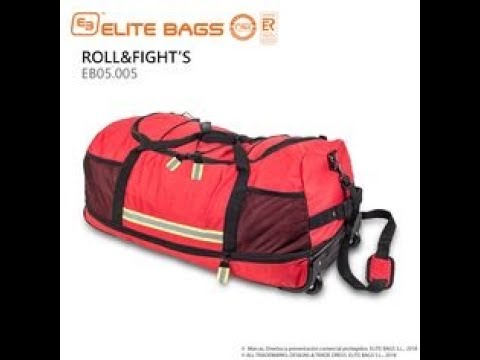 Charger la vidéo : Sac pliant transport EPI pompier - ROLL&amp;FIGHT - Elite Bags