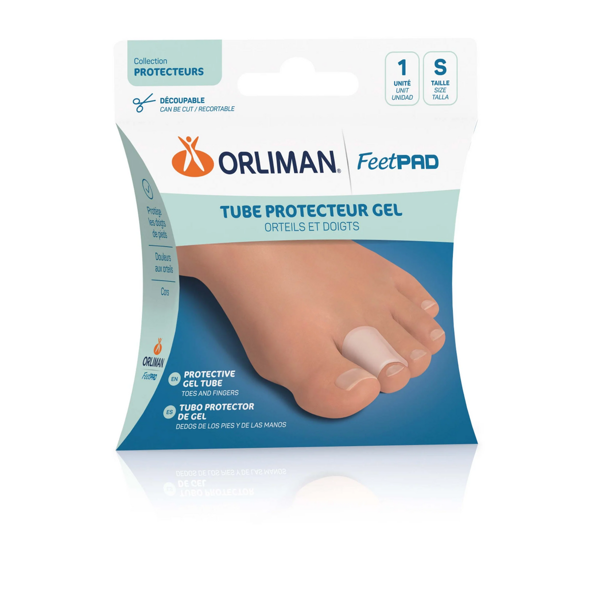 Tube Protecteur Gel Orteils Et Doigts FEETPAD - 3 tailles - Orliman - My Médical