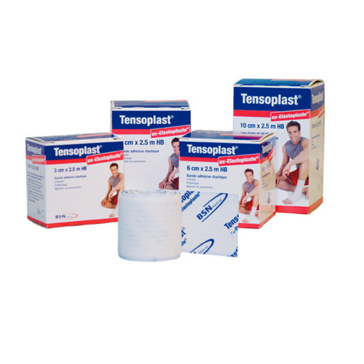 Bande adhésive élastique Tensoplast Élasto-adhésif - 4 dimensions - BSN Médical - My Médical